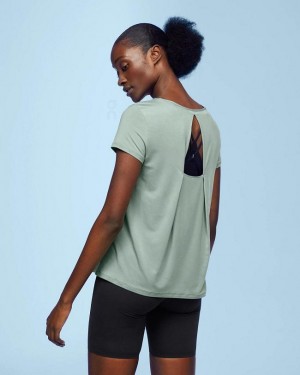 On Running Active-T Breathe T-shirts Dam Gröna | SE_ON8604