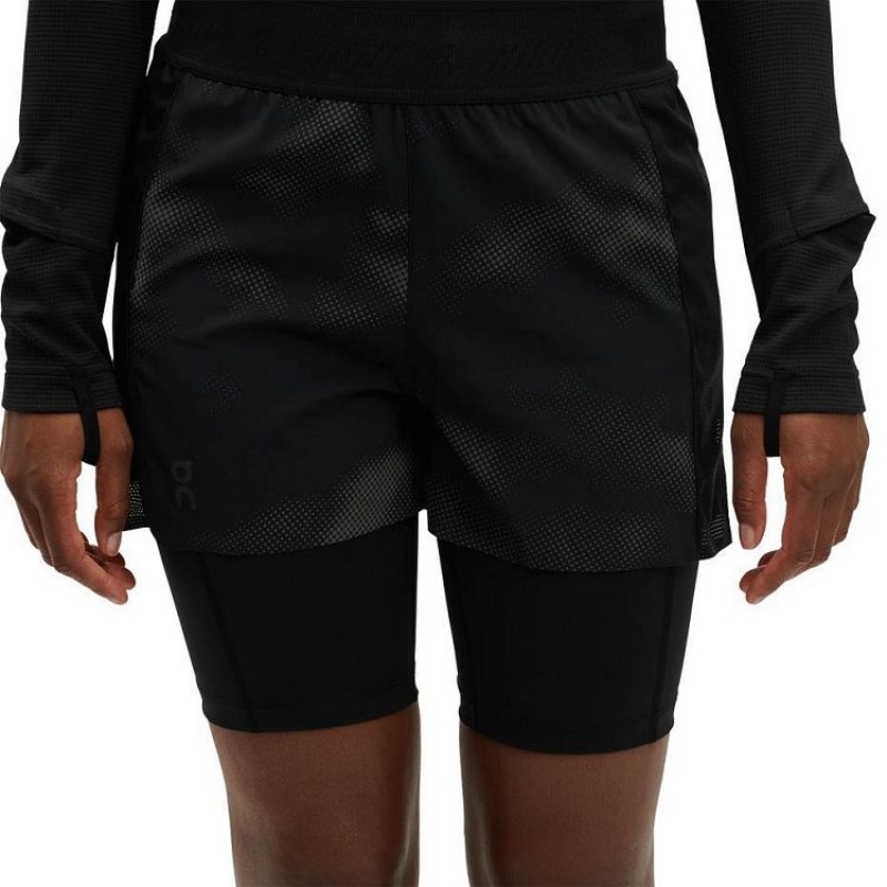 On Running Active Lumos Shorts Dam Svarta | SE_ON8548