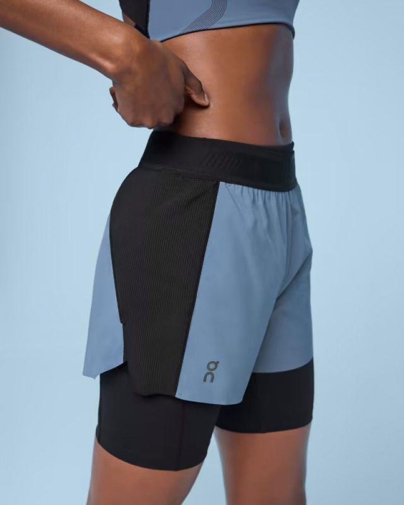 On Running Active Shorts Dam Blå Svarta | SE_ON8876