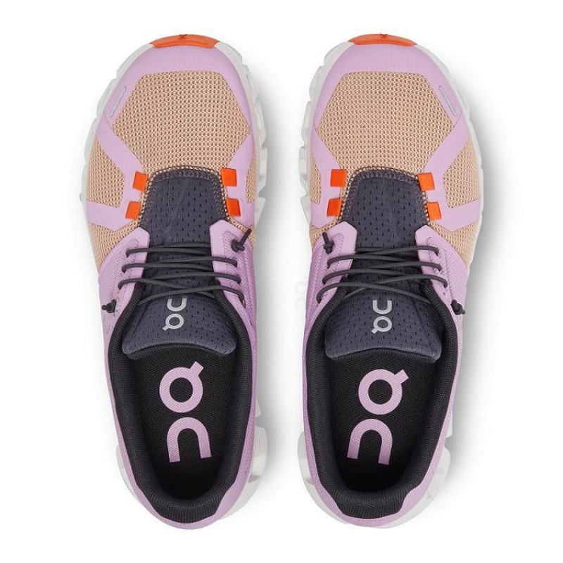 On Running Cloud 5 Push Sneakers Dam Lila Orange | SE_ON8924