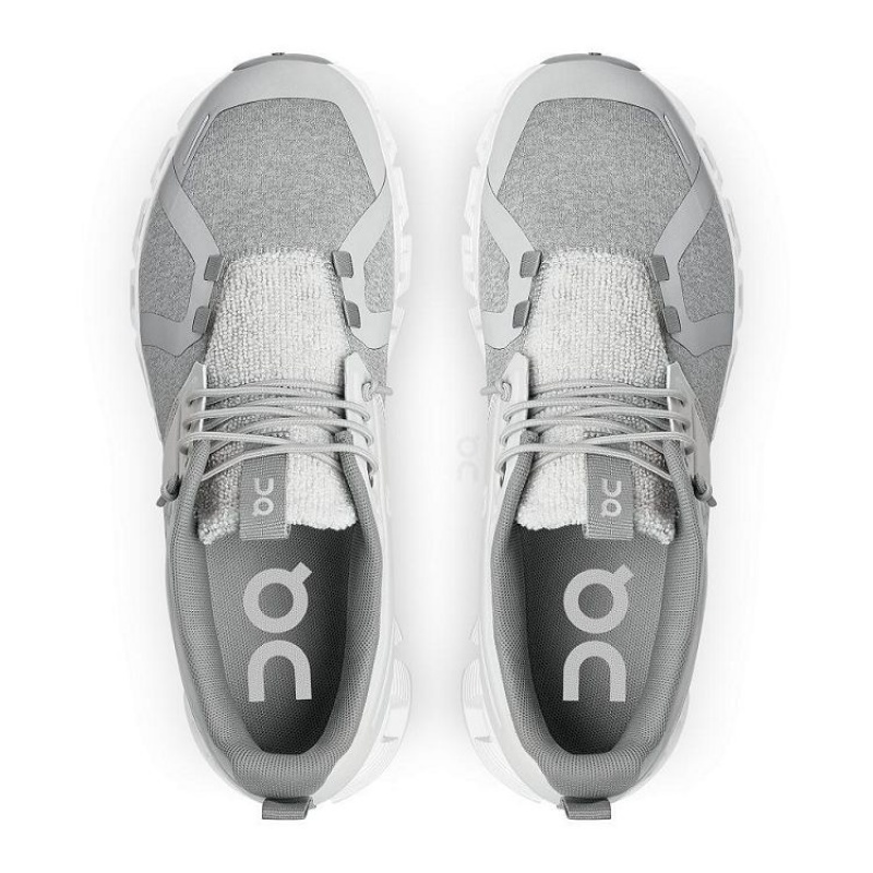 On Running Cloud 5 Terry Sneakers Dam Vita Grå | SE_ON8532