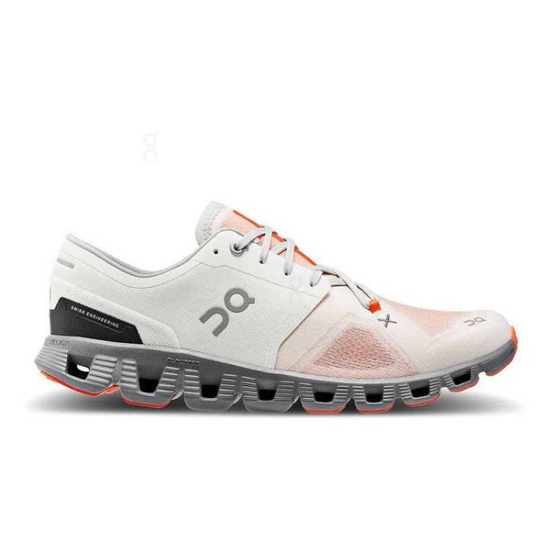 On Running Cloud X 3 Löparskor Herr Beige Orange | SE_ON9069