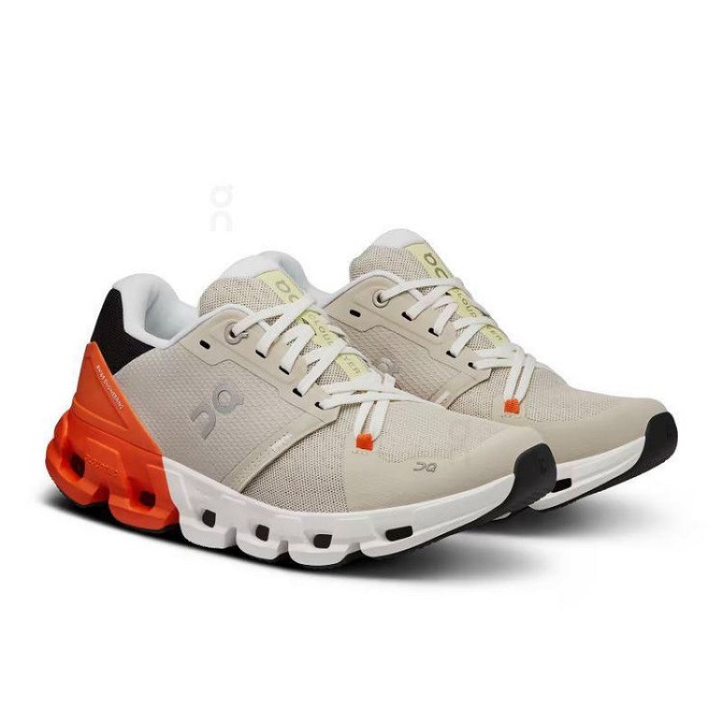 On Running Cloudflyer 4 Löparskor Dam Beige Orange | SE_ON8871