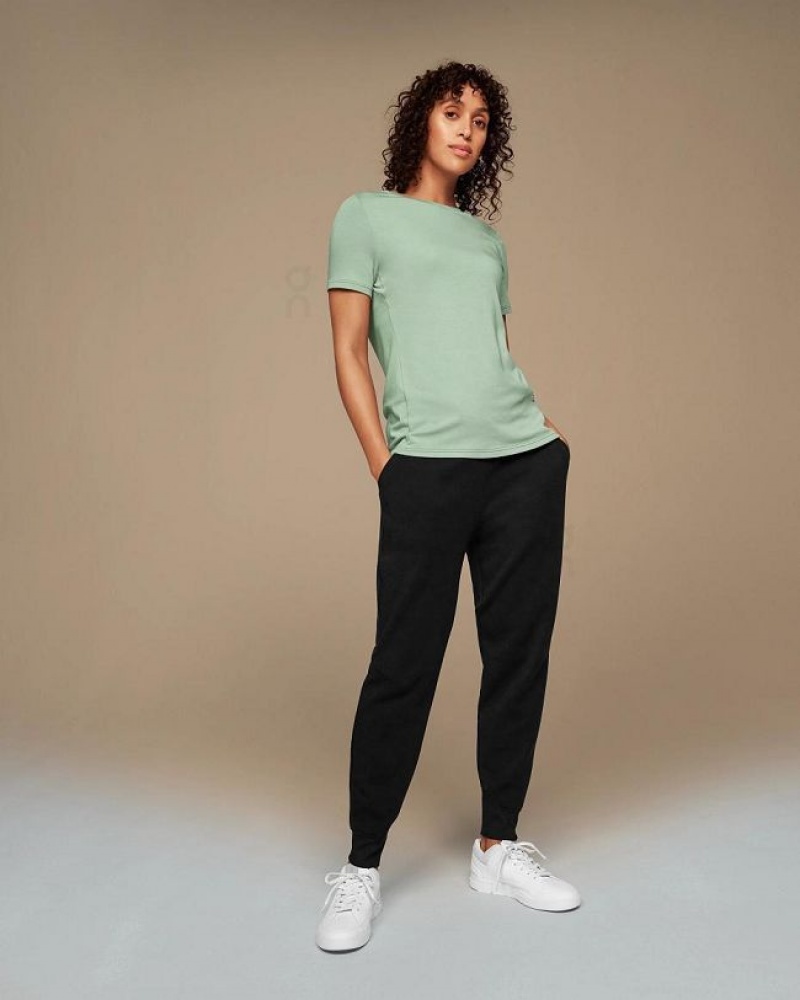 On Running Focus-T T-shirts Dam Gröna | SE_ON8155