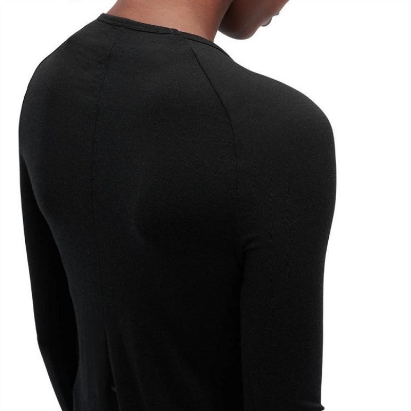 On Running Merino Long-T T-shirts Dam Svarta | SE_ON9148