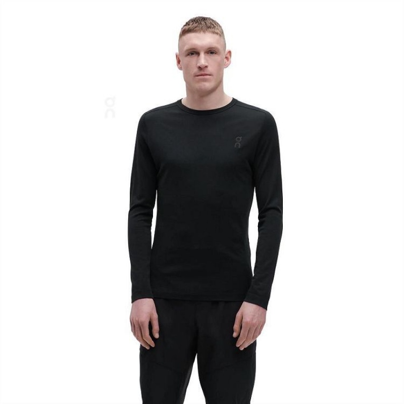 On Running Merino Long-T T-shirts Herr Svarta | SE_ON9063