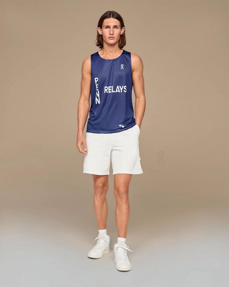 On Running Penn Relays Singlet Linne Herr Marinblå | SE_ON8411