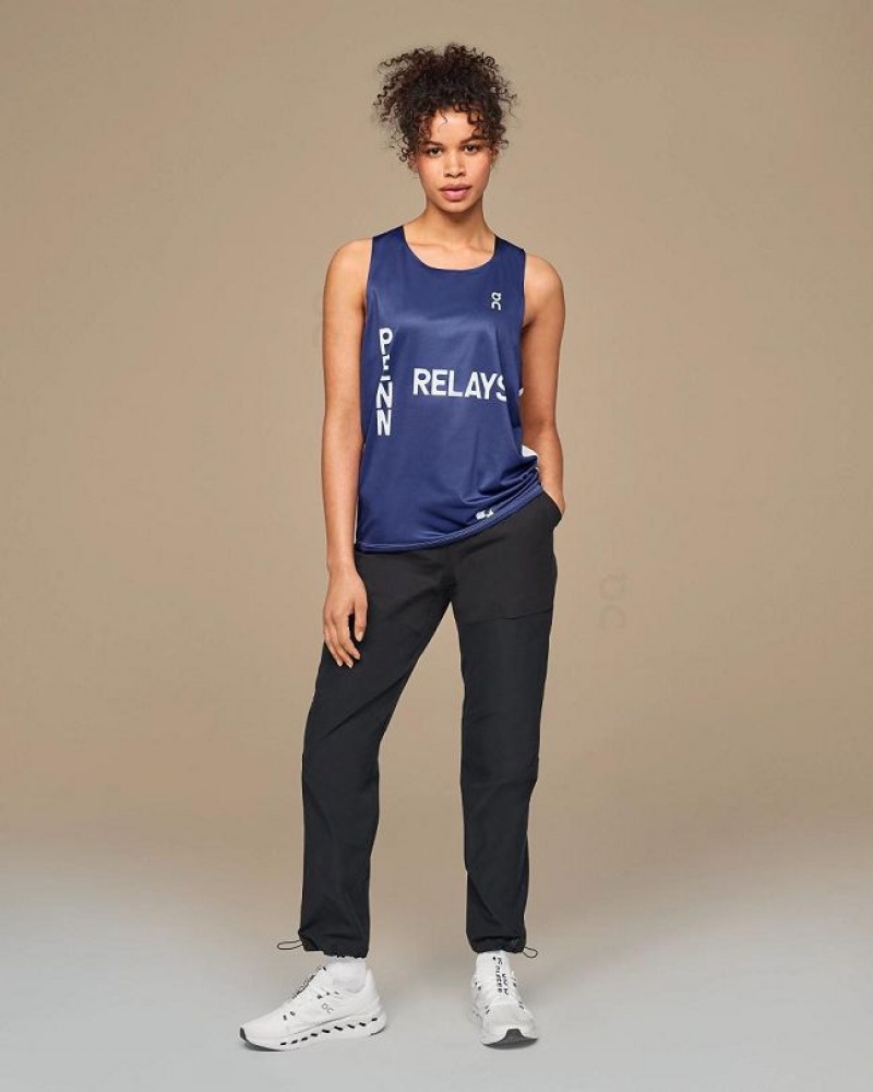 On Running Penn Relays Singlet Linne Herr Marinblå | SE_ON8411