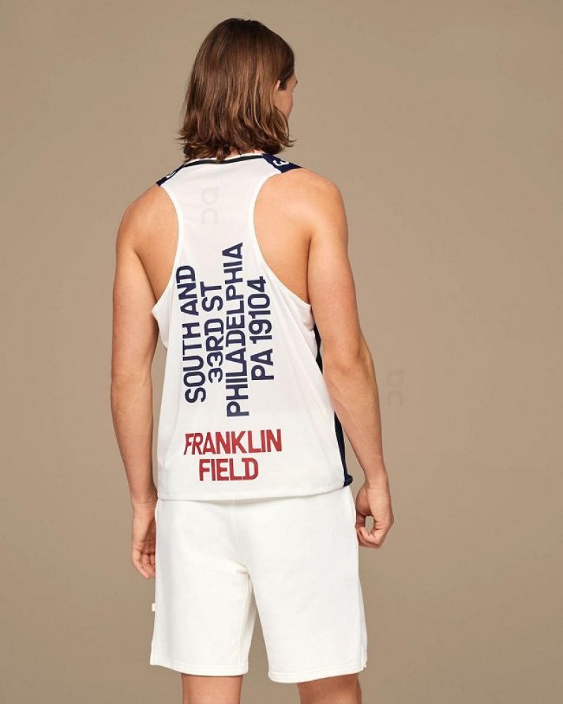 On Running Penn Relays Singlet Linne Herr Marinblå | SE_ON8411