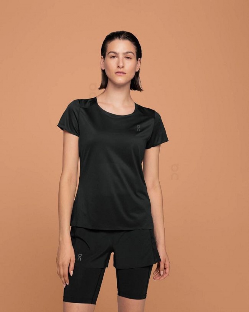 On Running Performance-T T-shirts Dam Svarta | SE_ON8339