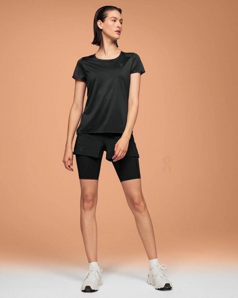 On Running Performance-T T-shirts Dam Svarta | SE_ON8339