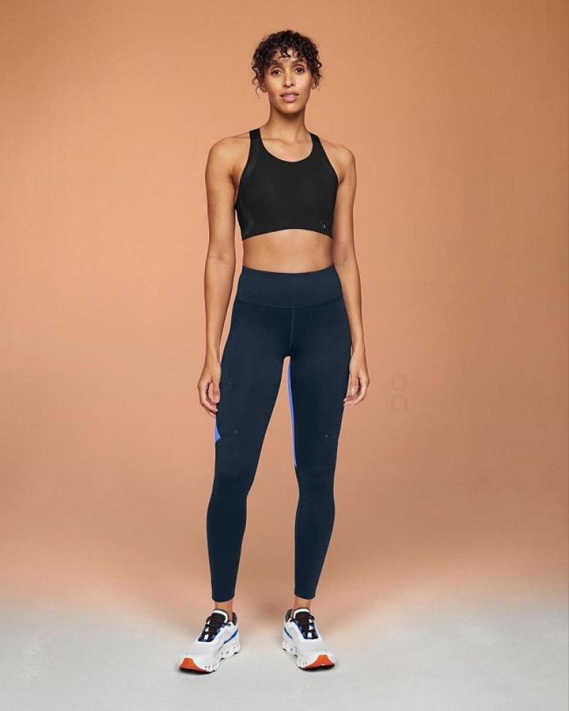 On Running Performance Leggings Dam Marinblå | SE_ON8169