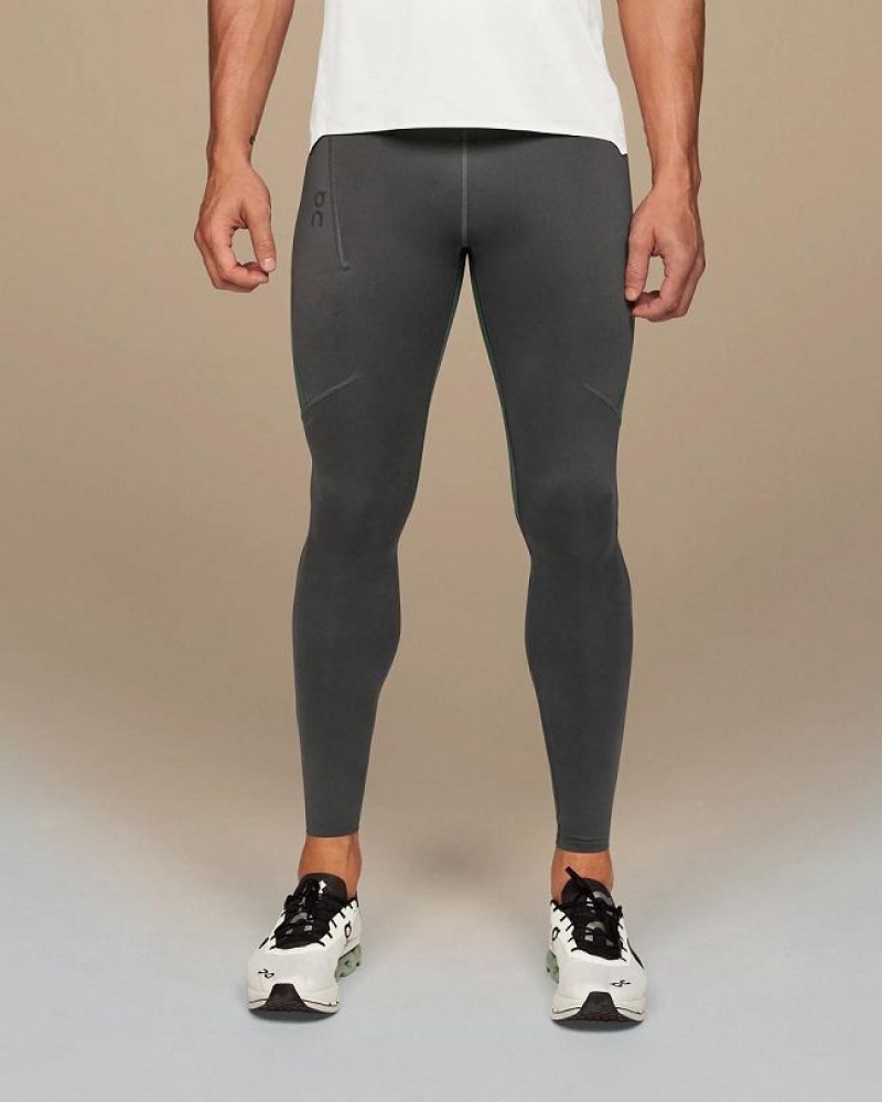 On Running Performance Leggings Herr Grå Olivgröna | SE_ON9099