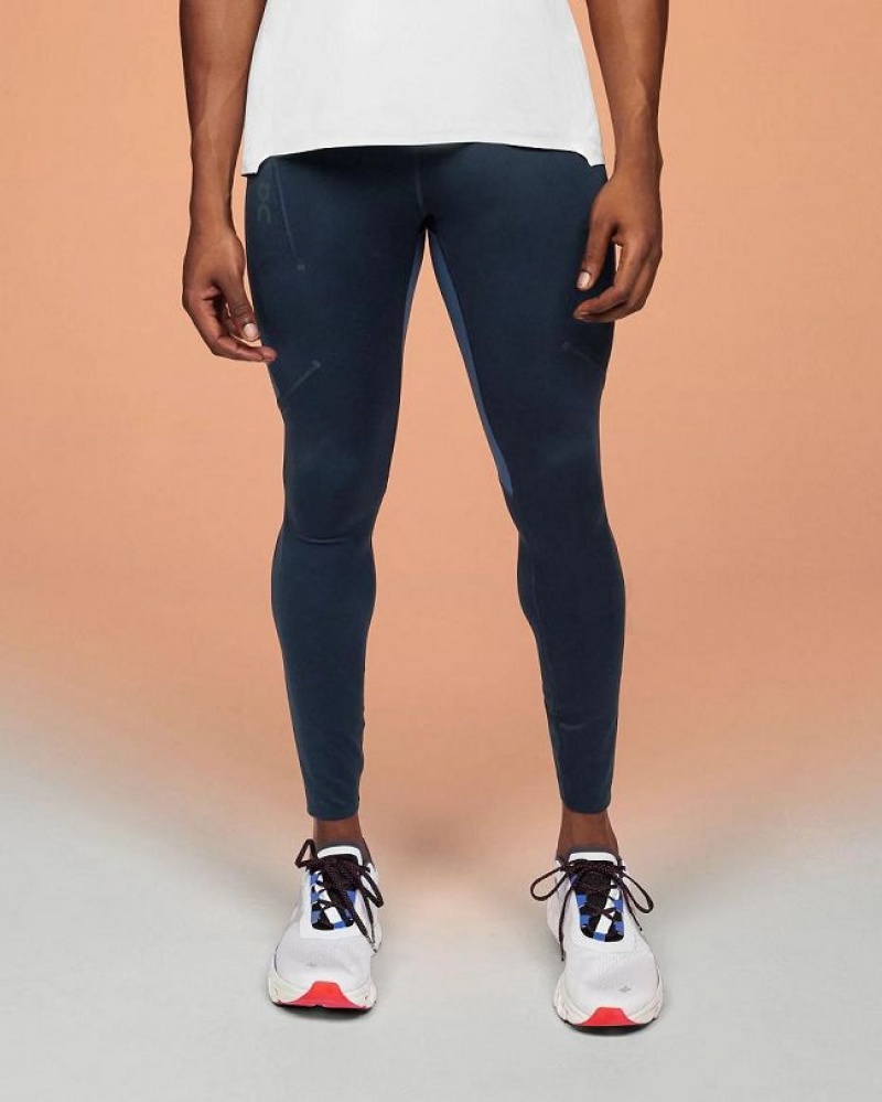 On Running Performance Leggings Herr Marinblå | SE_ON9086