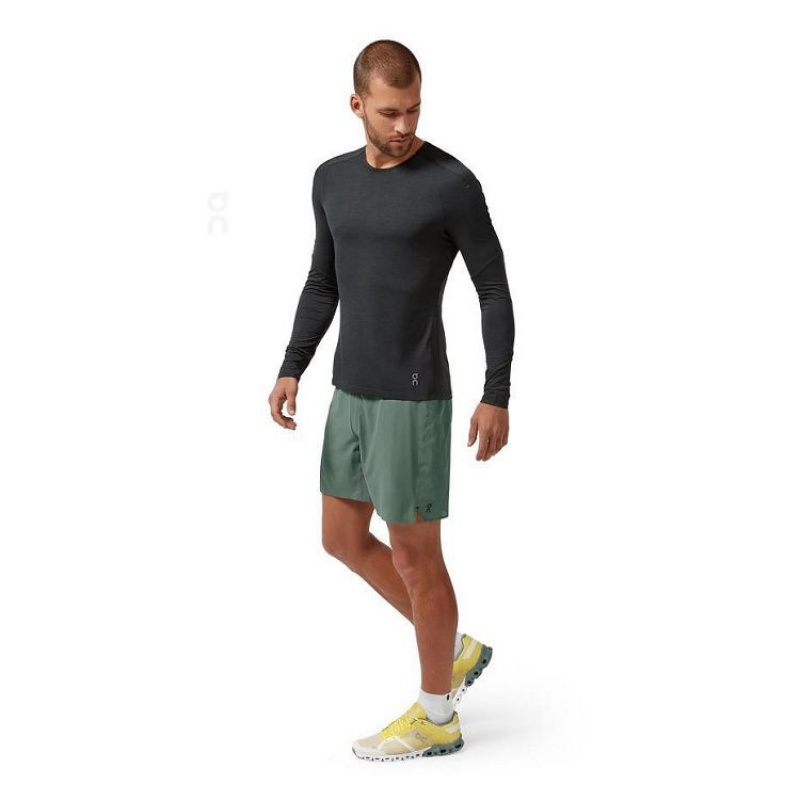 On Running Performance Long-T T-shirts Herr Svarta | SE_ON9030