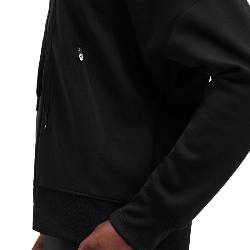 On Running Zipped Hoodies Dam Svarta | SE_ON8012