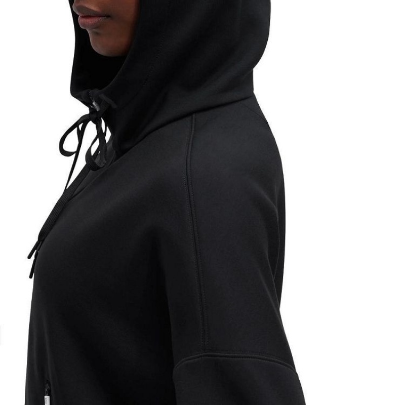 On Running Zipped Hoodies Dam Svarta | SE_ON8012