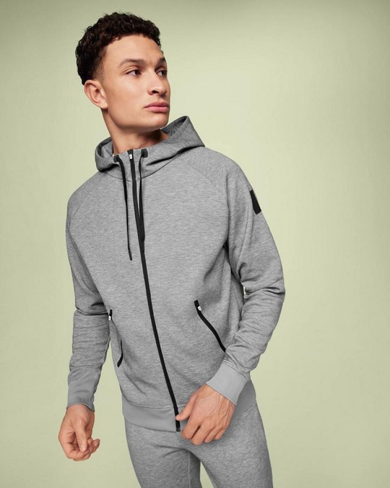 On Running Zipped Hoodies Herr Grå | SE_ON8664